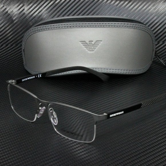 Emporio Armani Men's Black Gunmetal Eyeglasses!